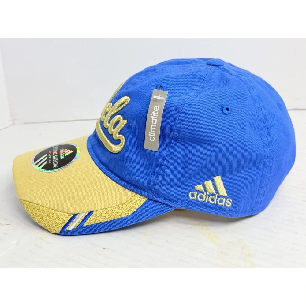 Adidas UCLA Bruins Official Sideline Hat ET48Z Blue Gold Adjustable NWT